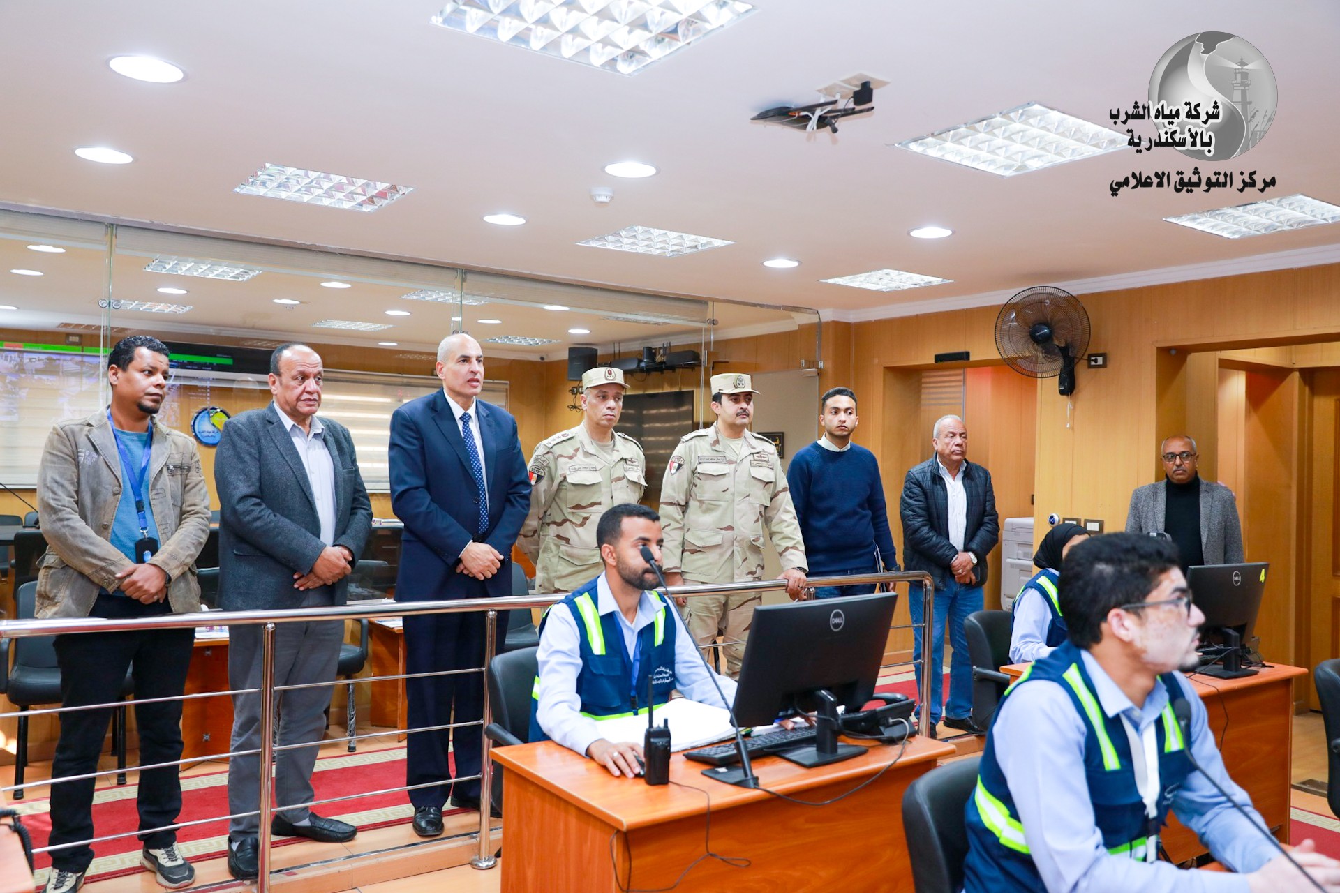 رئيس مياه الإسكندرية يستقبل المستشار العسكري لمحافظة الإسكندرية بمركز السيطرة والتحكم لإدارة الأزمات …