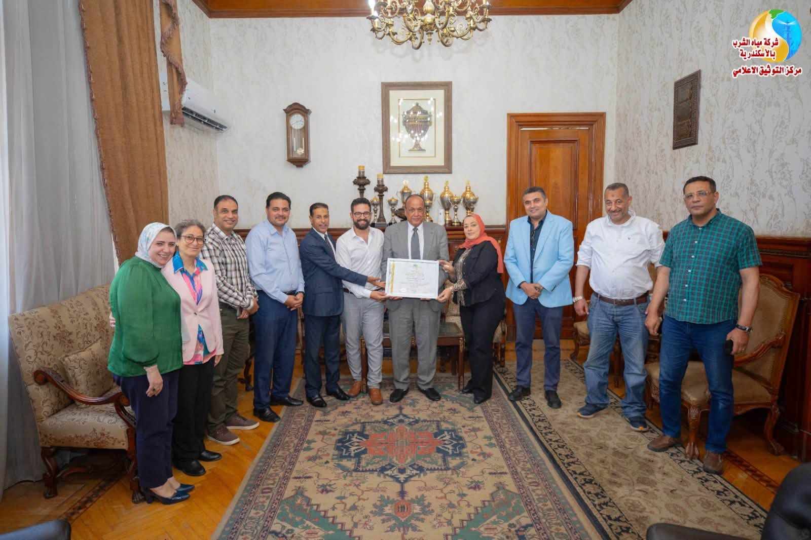مياه الإسكندرية تجتاز بنجاح زيارة التجديد والمراجعة لخطة سلامة ومأمونية المياه لنظام إمداد السيوف وتتابع تنفيذ الإجراءات التصحيحية بمحطة المنشية (2)